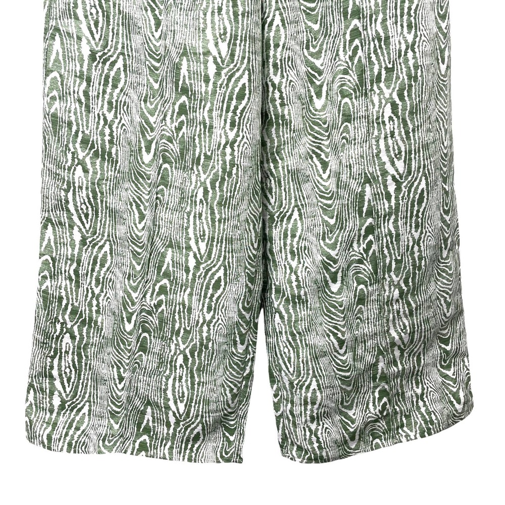 C/MEO Collective Energize Wide-leg Pants Sz S Woodgrain Ivy Green White - Picture 5 of 8